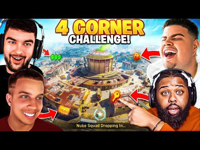 The 4 CORNER CHALLENGE on Area 99 Warzone!