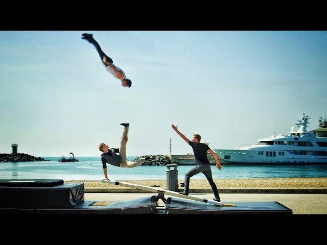 World's Craziest Teeterboard Flips - Streaks Show in 4K!