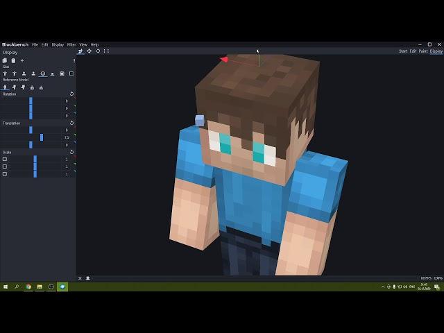 как создать 3d модель в blockbench для mcreator