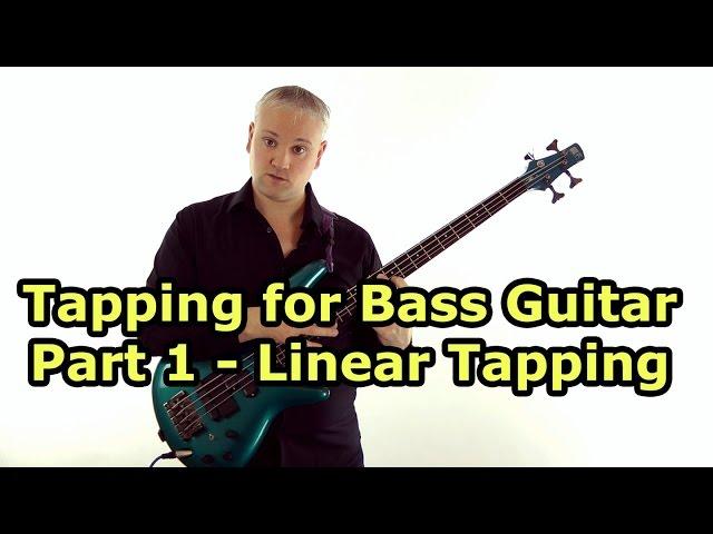 Tapping For Bass Guitar Lesson - Fast Van Halen / Billy Sheehan style Linear Tapping