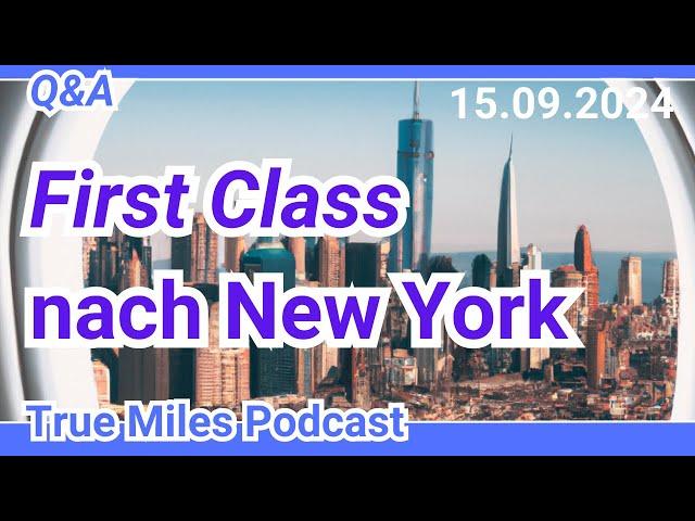 First Class nach New York, Orlando, Kreuzfahrt und zurück