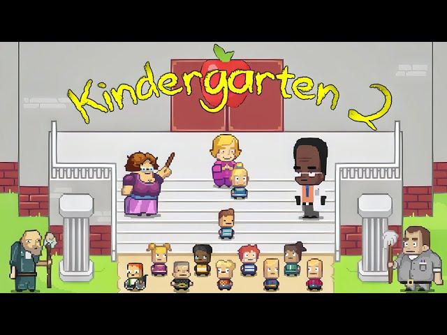 Kindergarten 2 - Полное прохождение игры - Все карточки и костюмы - Секретная концовка