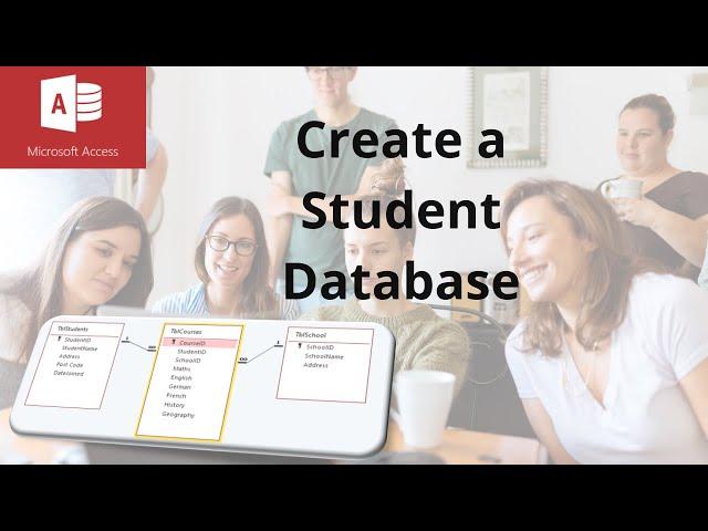 This video explains how to create a student database in Access