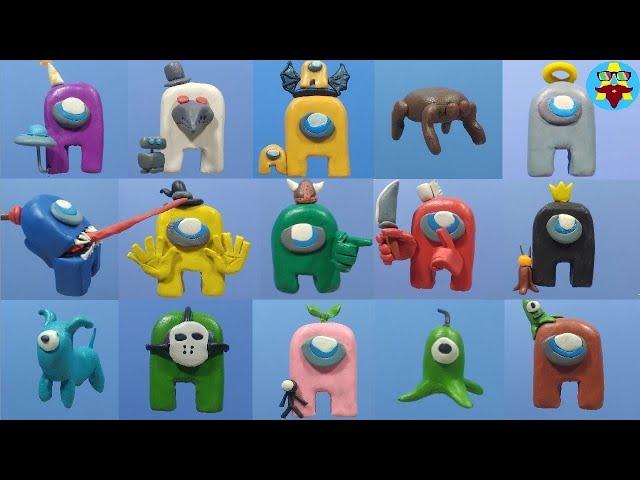 Лепка Амонг ас Лепка из пластилина Часть1 | Among us with clay #Avipi