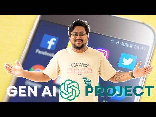 Gen AI Chatbot using ChatGPT | End to End Project | Use OpenAI APIs to build a Chatbot Explained