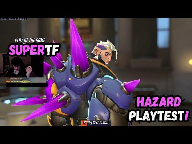 POTG! THIS is how you play HAZARD! SUPERTF - Overwatch 2 Season 13 new hero playtest