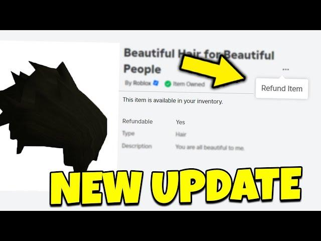 How To REFUND ITEMS in ROBLOX...