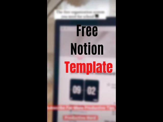 Free Notion Template For Students