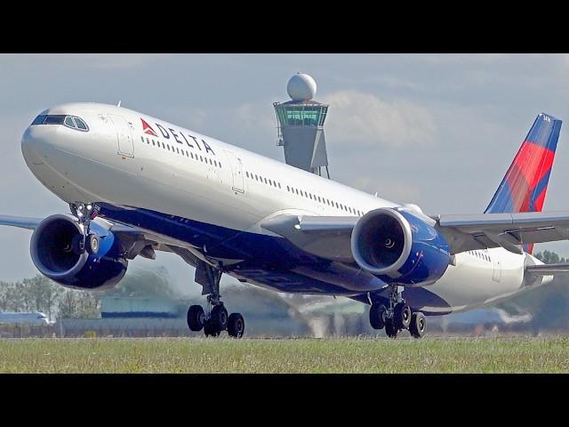 PURE HEAVY AIRCRAFT TAKING OFF & LANDING | A380, B747, A350 | Amsterdam Schiphol Spotting