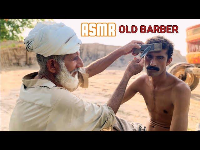 ASMR Fast Beard shaving But Barber is 200 Years Old ‍️ [Beard Shaving]