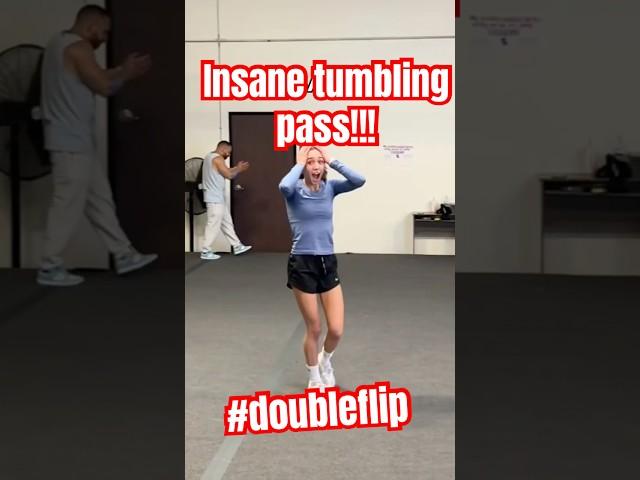 A cartwheel? NAH I got more tricks up my sleeve  #backflip #cheerleader#gymnast #tumbling #sport