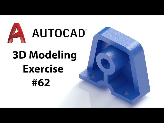 AutoCAD 3D Modeling - Exercise #62 - Basic to Advance in Hindi