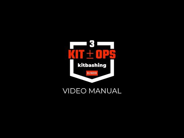 KIT OPS 3 Blender kitbashing addon: The Video Manual