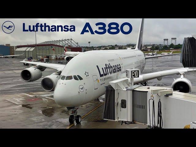  Boston to Munich   Lufthansa  Airbus A380 !  [FULL FLIGHT REPORT]