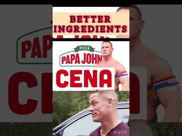 PAPA JOHN CENA #johncena #papajohns @johncenasfans8520