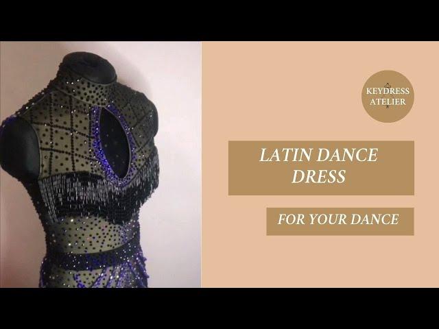 Black Latin dance dress