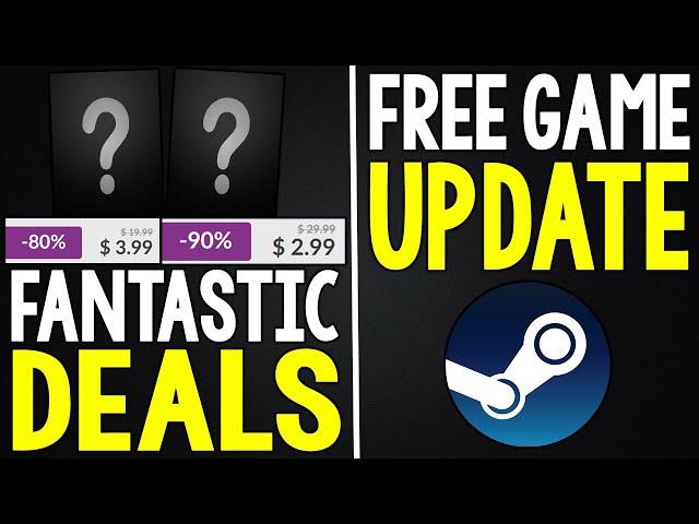 2 ABSOLUTELY AWESOME PC GAME DEALS + BIG FREE STEAM GAME UPDATE REVEALED!