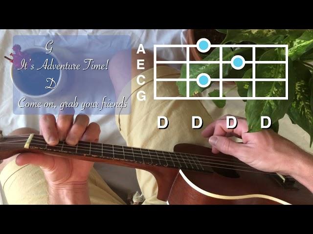 adventure time theme song // ukulele tutorial