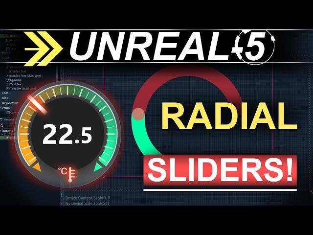 Unreal-5 Menu UI:  RADIAL-SLIDERS Explained (60 SECONDS!!)