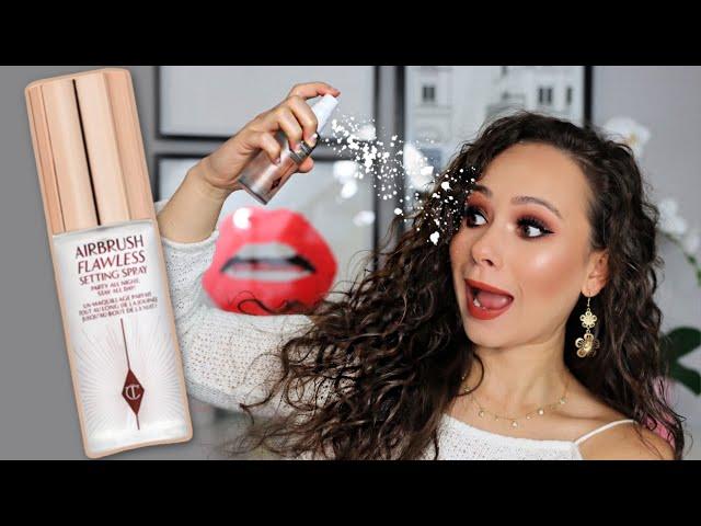 NEW Charlotte Tilbury Airbrush Flawless Setting Spray // Wear Test