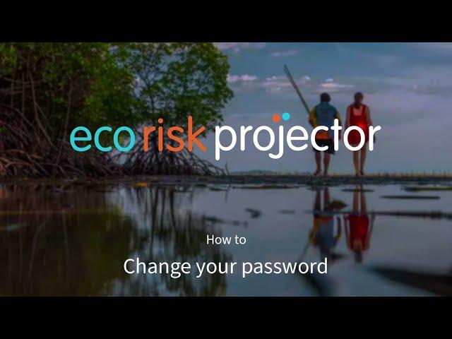 Eco Risk Projector - Change password