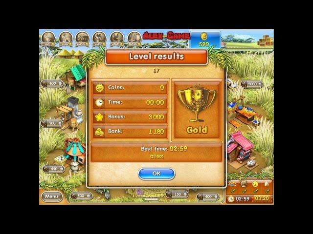 Farm Frenzy 3 Madagascar (level 17) only GOLD Веселая ферма 3 Мадагаскар (Уровень 17) Золото