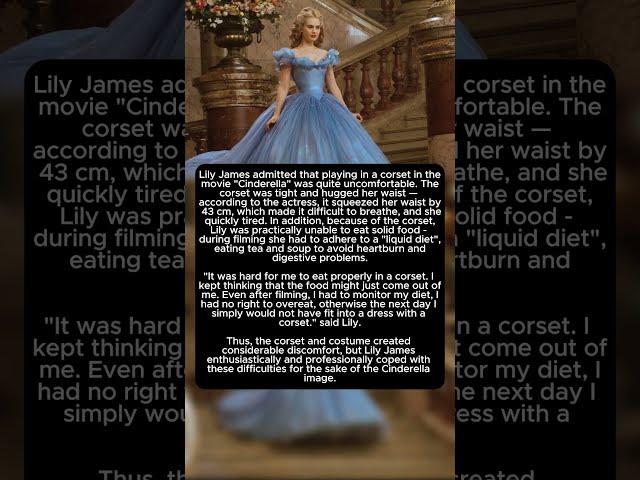 Not just pumpkins and mice: How a Corset turned the filming of Cinderella into a nightmare