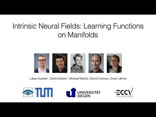 Intrinsic Neural Fields: Learning Functions on Manifolds