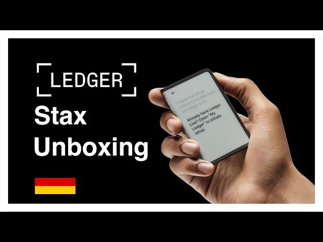 Ledger Stax Unboxing - Deutsch 