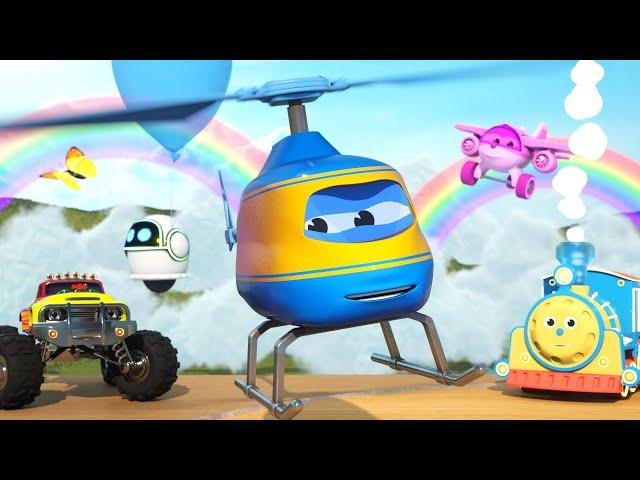 The Amazing Sky Adventure with Max the Glow Train and Team! | Learn Shapes and Race Around Clouds!