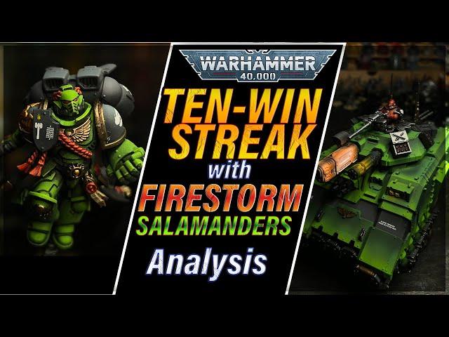 10-match WIN STREAK w/ Firestorm Salamanders - LIST ANALYSIS AND DISCUSSION