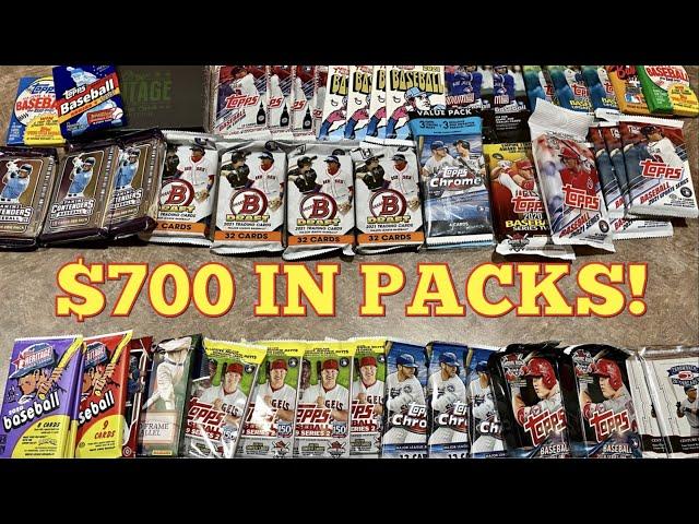 BIG RANDOM 50 PACK / $700 BASEBALL CARD PACK OPENING!  LOTS OF AUTOS!