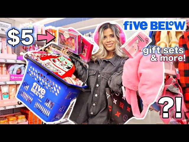 FIVE BELOW CHRISTMAS SHOPPING SPREE! $1 GIFT SETS & STOCKING STUFFERS