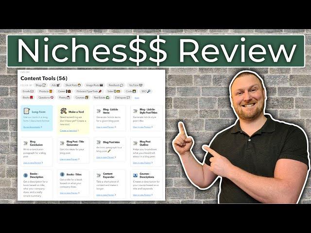 Nichesss Review - Niches$$ Demo - 56 Modules AI Writer Software