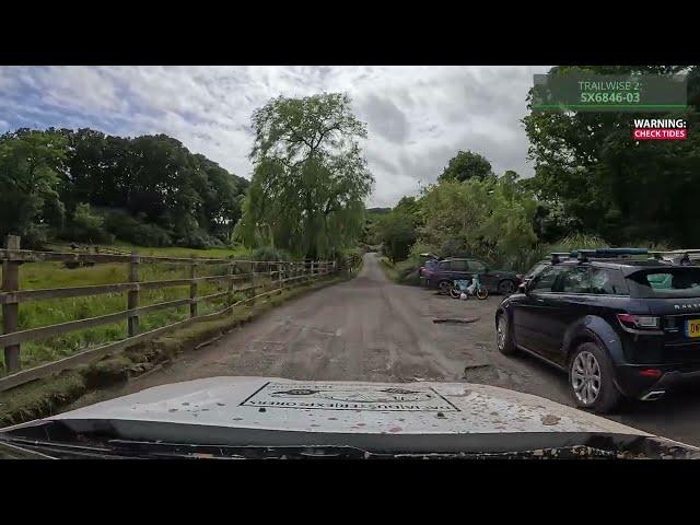 Green Lanes in a Dacia Duster - Tidal Road, Aveton Gifford, Devon