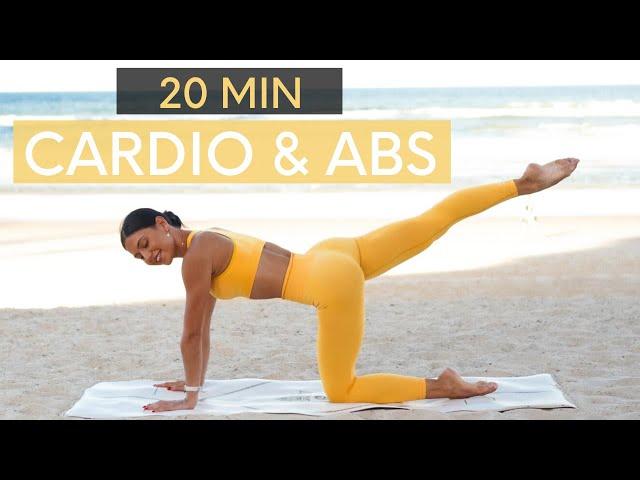 20 MIN PILATES CARDIO & ABS || Low Impact Workout (Stretch Included)