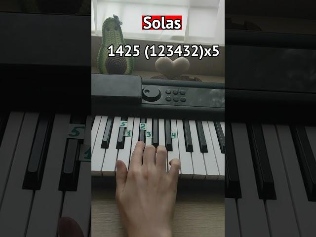 Solas on piano  tutorial