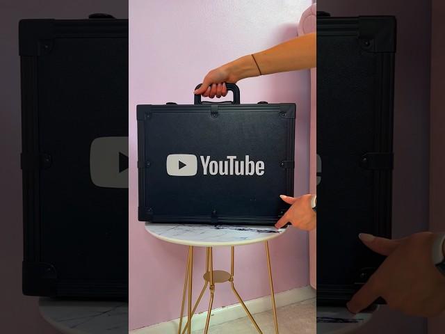 [ASMR] UNBOXING MY *DIAMOND* 10M YOUTUBE PLAY BUTTON!! (ON MY BIRTHDAY!!) #Shorts