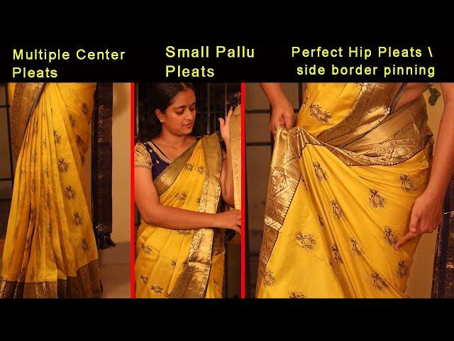 தமிழில் : Saree Draping Tutorial | Easy tips for Perfect Draping | SD VLOGS