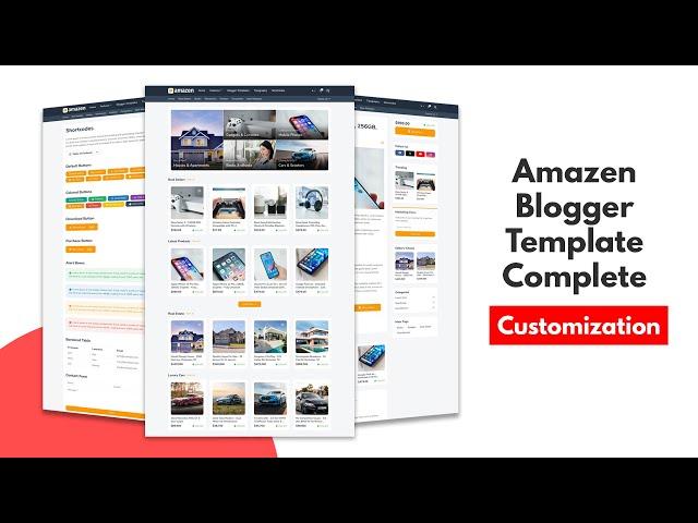 Amazen Blogger Template Complete Customization | Full Tutorial