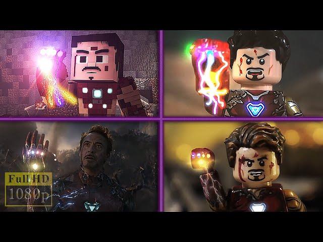 Avengers Endgame Final Battle (Lego, Minecraft, Marvel) Compilation