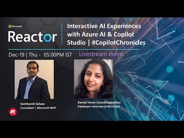 Interactive AI Experiences with Azure AI & Copilot Studio | #CopilotChronicles