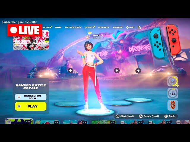  Fortnite Nintendo Switch Live Stream!! (Grinding Ranked!)