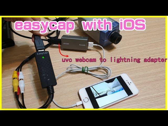 UVC easycap capture card with iPhone by wire lightning