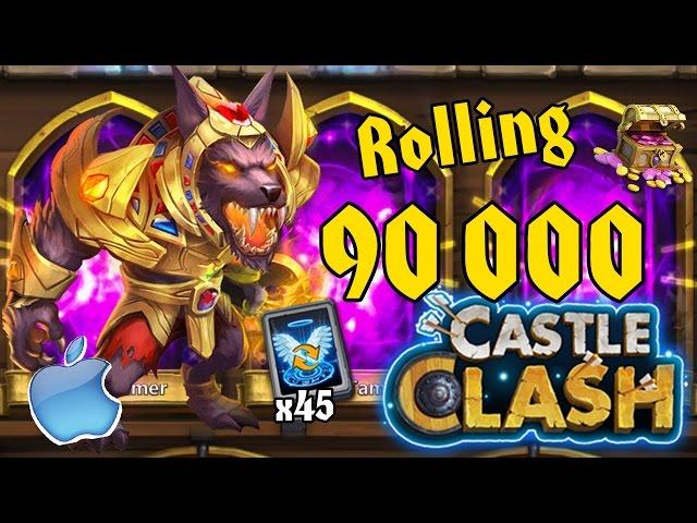 Битва Замков - Ролл талантов и героев на 90.000 самов (iOS) / Castle Clash