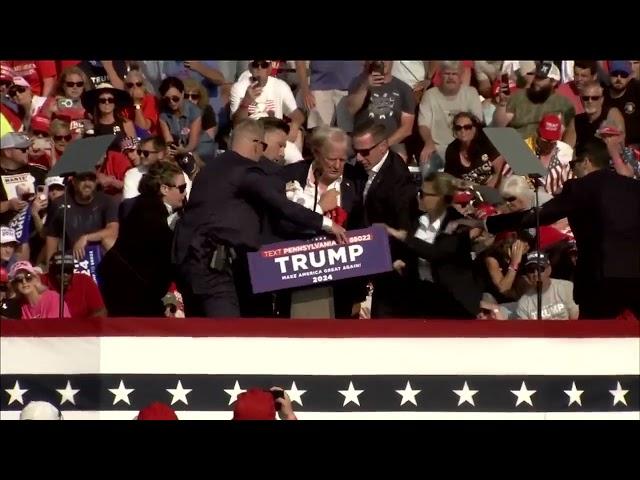 Shots fired at Trump rally in Pennsylvania