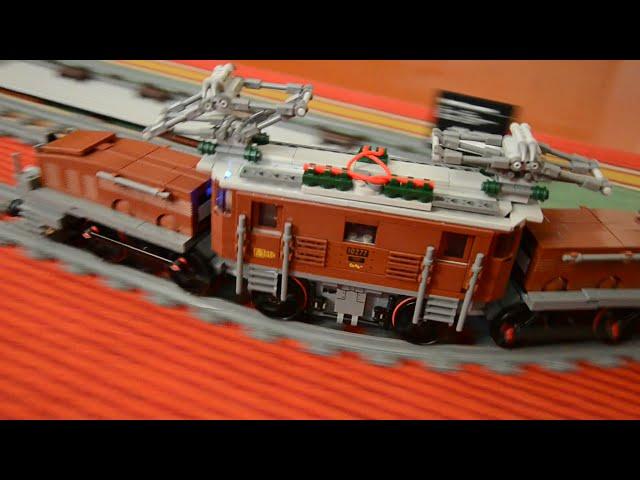 LEGO 10277 crocodile locomotive. Обзор.