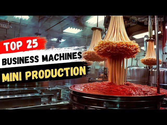 PROFITABLE BUSINESS MACHINES for mini production! Top 25 manufacturing business ideas 2024