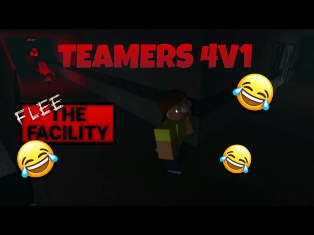 4V1 AGAINST TEAMERS IN FLEE THE FACILITY!