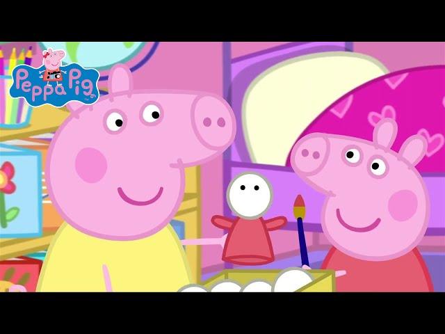 Peppa And George Learn How To Make Puppets!